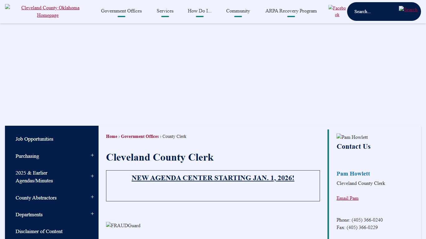 Cleveland County Clerk | Cleveland County, OK - Official Website